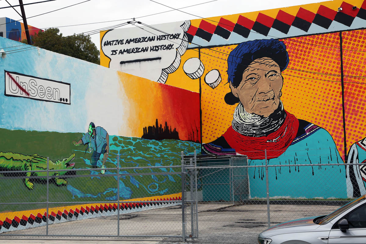 native american mural wynwood